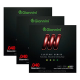 Kit 3 Encordoamento Baixo Giannini Electric Geebrl 4c .040