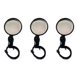 Kit 3 Espelho Retrovisor Bike Guidão Giratório 360 Bicicleta