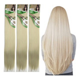 Kit 3 Extensão Cabelo Aplique Tic-tac Orgânic0 Weng 80cm