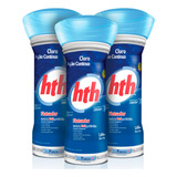 Kit 3 Flutuadores Purificadores Para Piscina Com Pastilha Hth