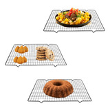 Kit 3 Grades Antiaderentes Para Resfriar Bolos E Biscoitos