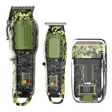 Kit 3 Maquinas Kemei Km-1926 Km-1928 Km-tx7 Transparente