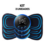 Kit 3 Massageador Portátil Recarregável Dor Pescoço Coluna Pulso Varilex Relaxamento 110v/220v