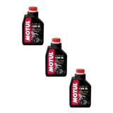 Kit 3 Motul Fork Oil Factory Line Very Light 2,5w 1 Litro