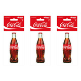 Kit 3 Odorizantes Automotivo Cartão Coca-cola Sprite Fanta Cor Branco Fragrância Coca-cola Garrafa