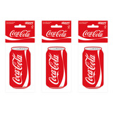 Kit 3 Odorizantes Automotivo Cartão Coca-cola Sprite Fanta Cor Branco Fragrância Coca-cola Lata