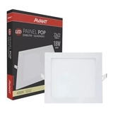 Kit 3 Painel Led Embutir 18w 22x22 Luz Branco Neutro 4000k