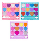 Kit 3 Paleta De Sombras 12 Cores Tropical Teen Jasmyne