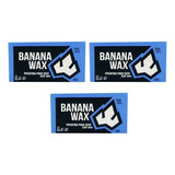 Kit 3 Parafinas Para Surf Banana Wax Cold (azul) De 80gr 