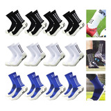 Kit 3 Pares Meia Antiderrapante Esportiva Futebol Treino