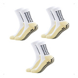 Kit 3 Pares Meia Antiderrapante Futebol Esportiva Meiao Pro