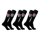 Kit 3 Pares Meião Futebol São Paulo Infantil Juvenil Oficial