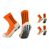 Kit 3 Pares Meias Antiderrapante Futebol Esportiva Pro Socks