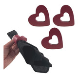 Kit 3 Pçs Porta Guardanapo Coração Mdf Prendedor Mesa Posta