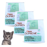 Kit 3 Pct Ração Quatree Supreme Filhote Salmão 1kg Premium 