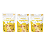 Kit 3 Pelefood Sticks 450 G Suplemento Cães - Organnact