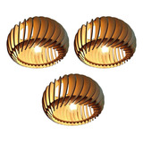 Kit 3 Pendentes Gérbera Iluminação Design Moderno Decoração