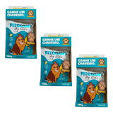 Kit 3 Petisco Fitodent Dog Sticks P/ Cães 160g - Organnact