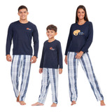 Kit 3 Pijama De Frio Família Oferta Pai,mãe & Filha Ou Filho