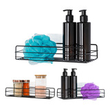 Kit 3 Prateleiras Inox Porta Shampoo Box Organizador Canto