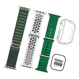 Kit 3 Pulseiras Nike Pelicula+case Smartwatch W69 Hw9 49mm