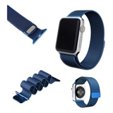 Kit 3 Pulseiras + Película 3d Para Apple Watch 38mm Ao 44mm
