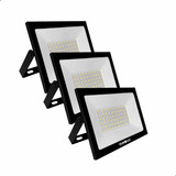 Kit 3 Refletor Projetor Led 50w 6500k Bivolt Branco Frio