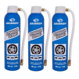 Kit 3 Reparador Selante De Pneu Furado Carro Brandy 300ml