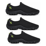 Kit 3 Sapatilha Tênis Slip On Masculino Seca Rápido Aquatíca