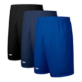 Kit 3 Shorts Academia Futebol Corrida Treino Penalty Adulto
