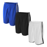 Kit 3 Shorts Academia Futebol Esportivo Calção Treino Barato