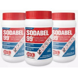 Kit 3 Soda Cáustica Escamas 99% - Sodabel - 3kg