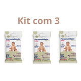 Kit 3 Toalhas Umedecidas Personalidade Baby Pocket 20 Un