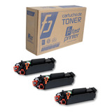 Kit 3 Toner Cf283a M-127fn M-127fw M-127 M-125 M125a Novo