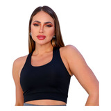 Kit 3 Top Feminino Alta Sustentação Academia Fitness Treino