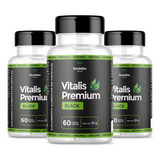 Kit 3 Un Vitalis Premium Seca Barriga Eliminador De Gordura