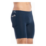 Kit 3 Unidades Bermuda Térmica Com Bolso Corrida Sem Costura