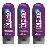 Kit 3 Unidades K-med 2 Em 1 Gel Lubrificante Íntimo 200g