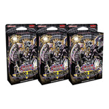 Kit 3 Yugioh Deck Estrutural Mundo Negro Dark Cartas Konami
