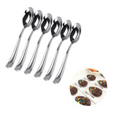 Kit/30 Descartáveis Mini Colheres 10cm Linha Luxo Prata