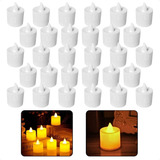 Kit 30 Velas Eletrônicas De Led Decorativas Com Bateria