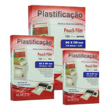 Kit 300 0,07 Plástico Para Plastificar Crachá + Cpf + Rg