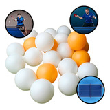 Kit 36 Bola Bolinhas Para Ping Pong Jogo Tênis Mesa Profissional Pingue Pongue