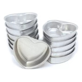 Kit 36 Mini Forma Pão De Mel Coração Alumín N°1 Envio Rápido