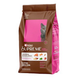 Kit 3pct Ração 1kg Quatree Supreme Gatos Adultos Salmão