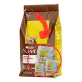 Kit 3pct Ração 1kg Quatree Supreme Gatos Castrados Frango