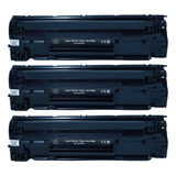 Kit 3x Cartucho Toner P/ Impressora Laser Pro M1132 Mfp