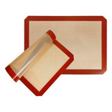 Kit 3x Tapetes Silicone Antiaderente Culinário Cozinha 40x30