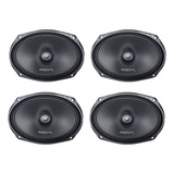 Kit 4 Alto Falante Mid-bass Powervox 6x9 Mb350 700wrms 4ohms