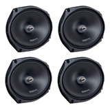 Kit 4 Alto Falante Mid-bass Powervox 6x9 Mb350 700wrms 4ohms